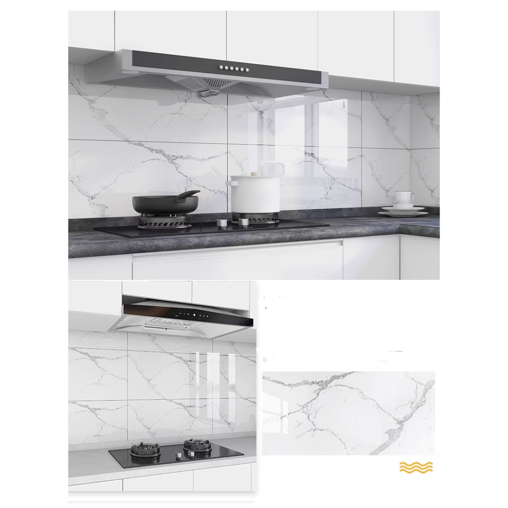 KIT40 Placa Adesiva 3d Mármore De Parede Relevo Lavável 30cm X 60cm Autocolante Decoração Quarto — imagem 2 de 2
