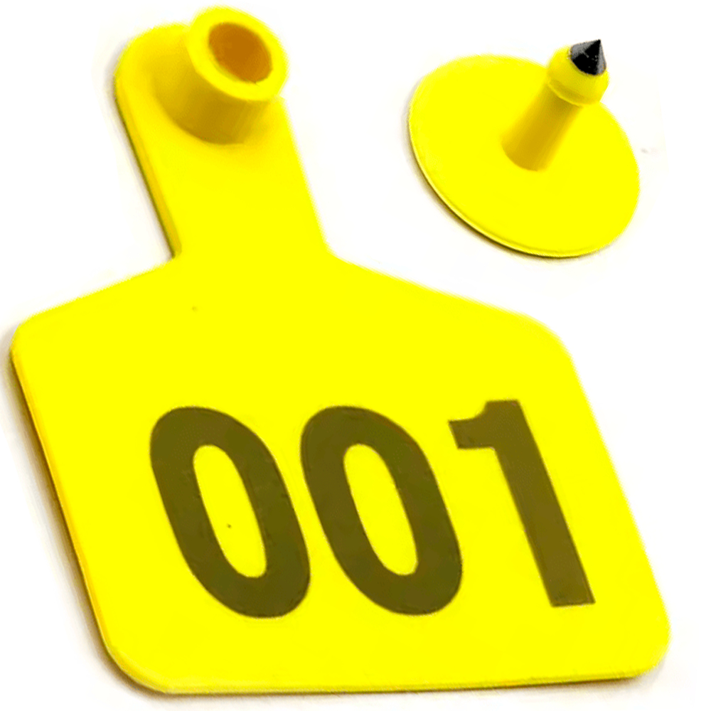 100 Brincos Grandes de 7,6x6cm Para Animais - Gado - Bovinos em Oferta na Shopee