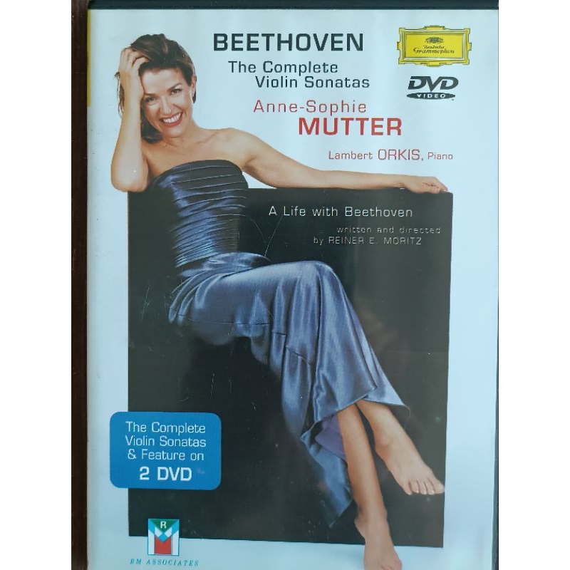 DVD duplo Ludwig van Beethoven - Anne-Sophie Mutter, Lambert Orkis – A Life With Beethoven (Spring Sonata-Kreutzer Sonat