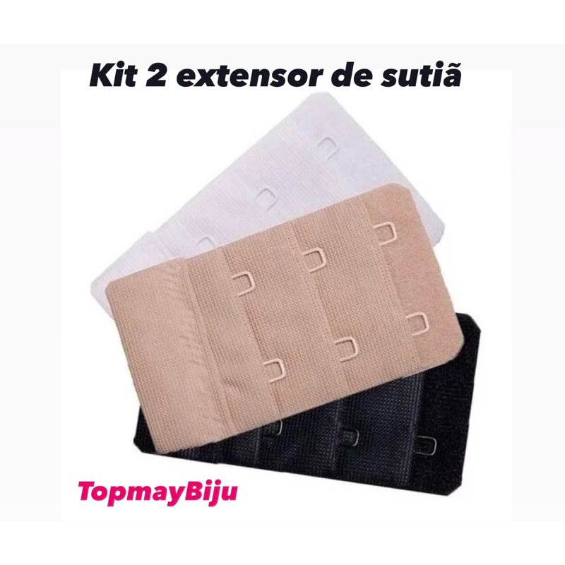 Kit 2 Extensor para sutiã lingerie e body premium
