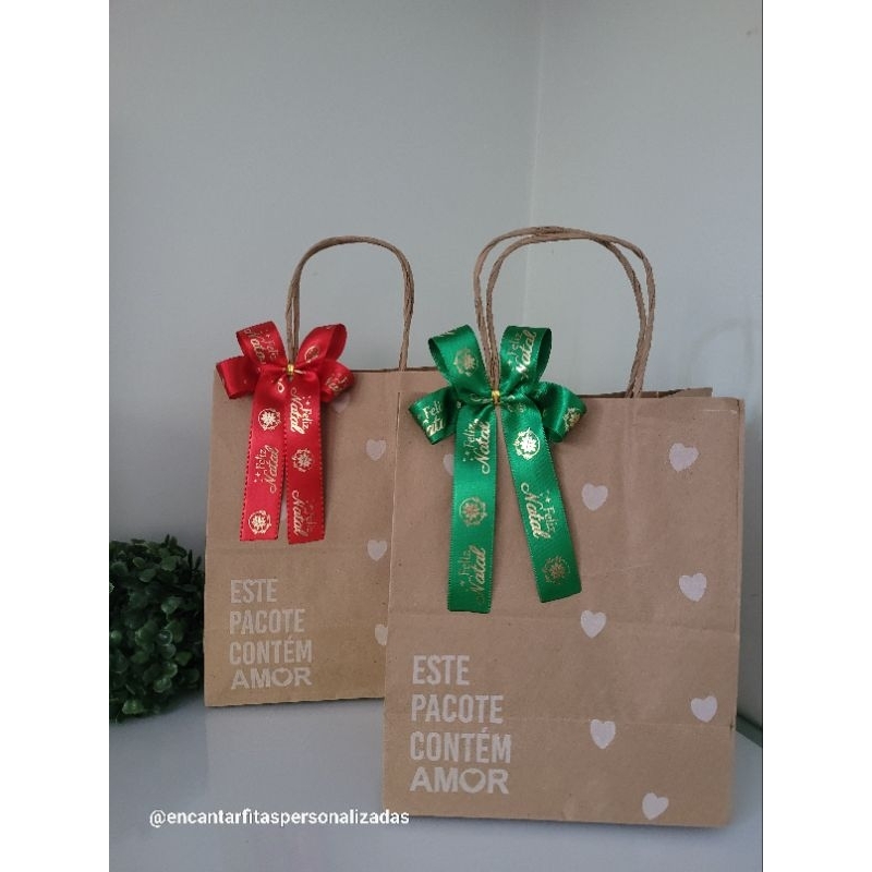 50mt Fita Feliz Natal Cetim Premium Personalizada no tema Feliz Natal 22mm/N°5
