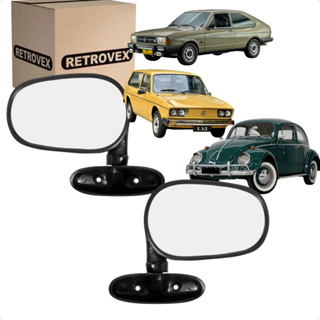 Par Retrovisor Externo Universal Preto Fusca Variant Passat Retrovex em Oferta na Shopee