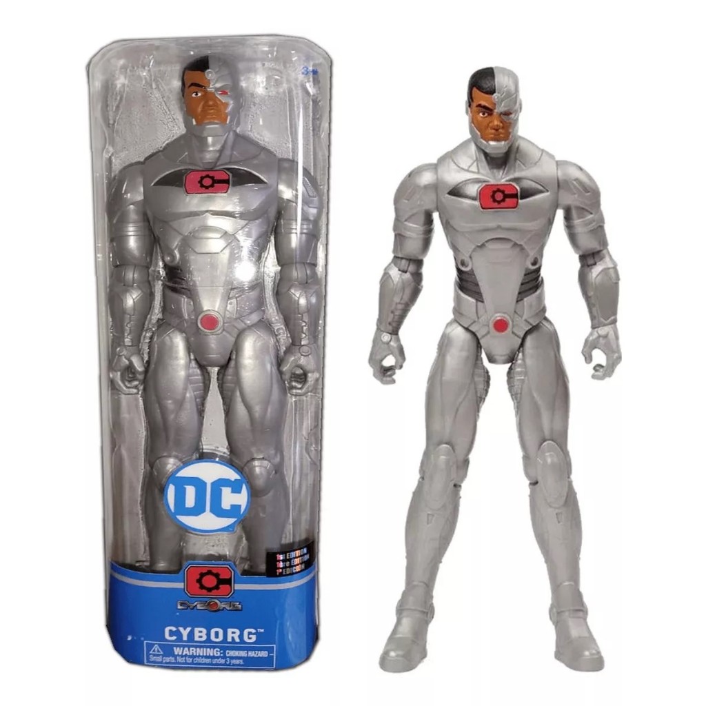 Boneco Cyborg de 30cm - Batman DC - Sunny Brinquedos