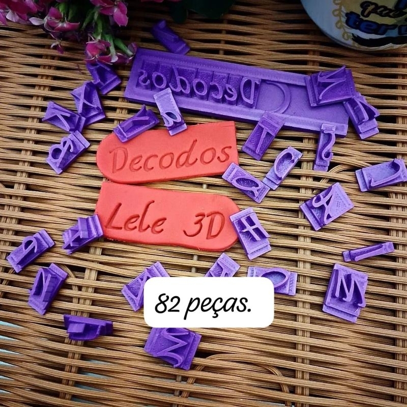 Carimbo Marcador Régua Alfabeto e Números completo, 82 peças. Carimbo para doces, carimbo numérico.
