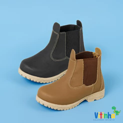 Kit 2 Botinhas Jeca Infantil Masculina Rodeio Casual