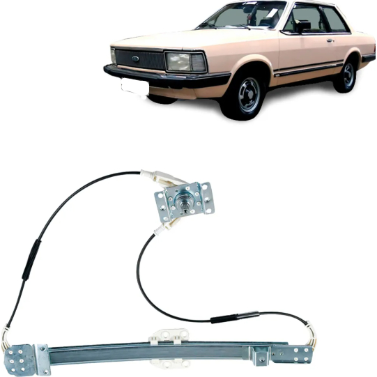 Máquina do Vidro Manual Dianteiro - Esquerdo - Ford Del Rey 2pts 81 a 91 - Corcel 82 a 86 - Belina 82 a 91 - 30181