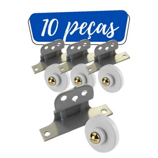 Roldanas box com cavalete (10 unidades) para box de acrílico, abrigo de pia. em Oferta na Shopee