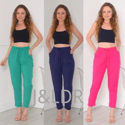 Calça pijama viscolinho lisa cod:7001