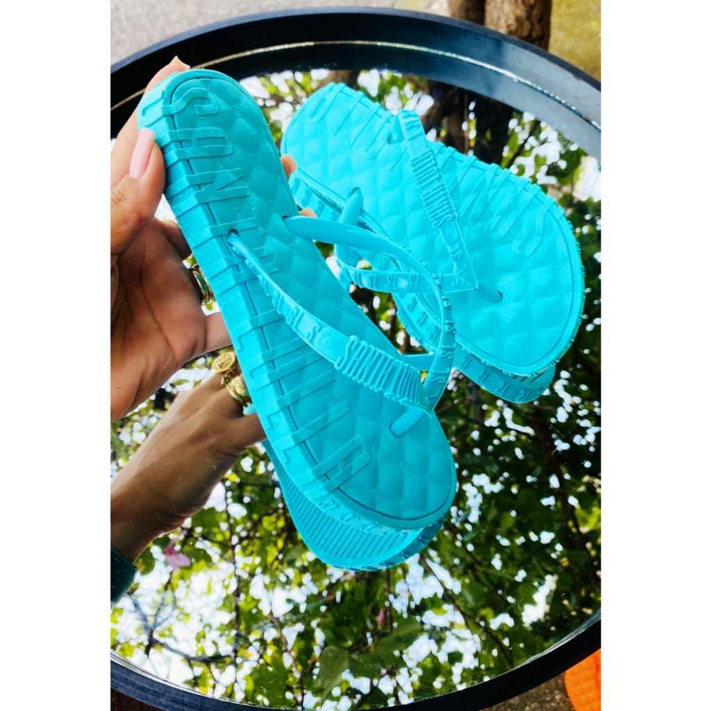 Chinelo de Dedo Feminino Dia a Dia Ideal Para o Verão Praia Ano Novo Natal Rasteira Casual Barato Neon Colorido Dia a Di em Oferta na Shopee