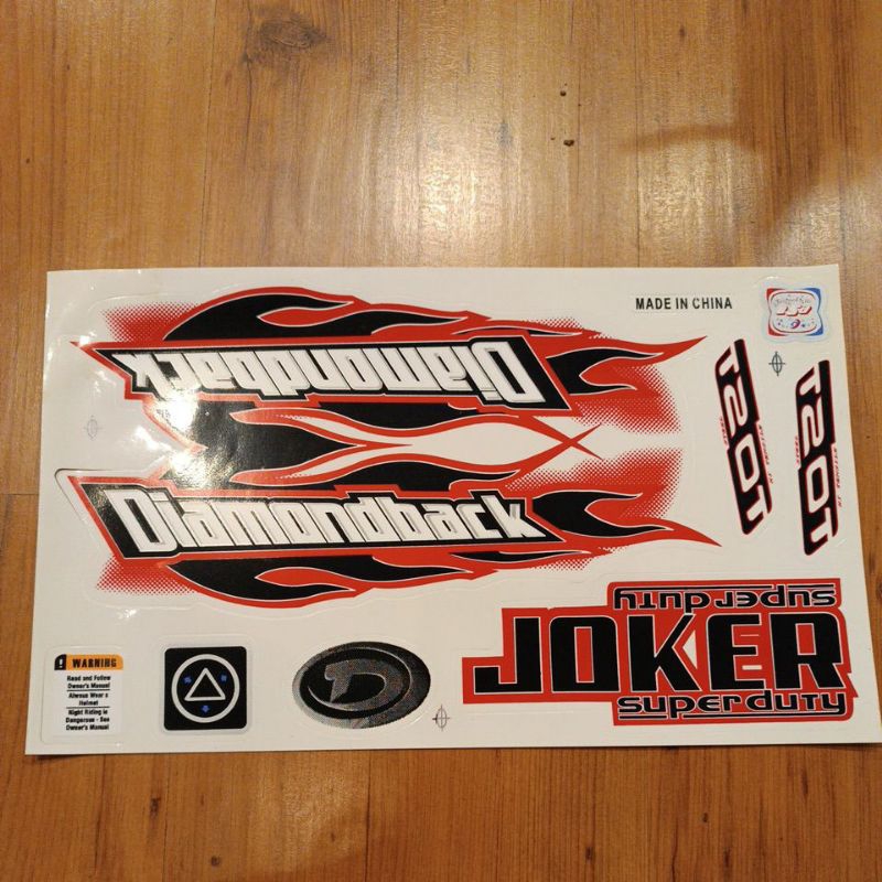 Adesivo Bicicleta Diamond Joker BMX Bike