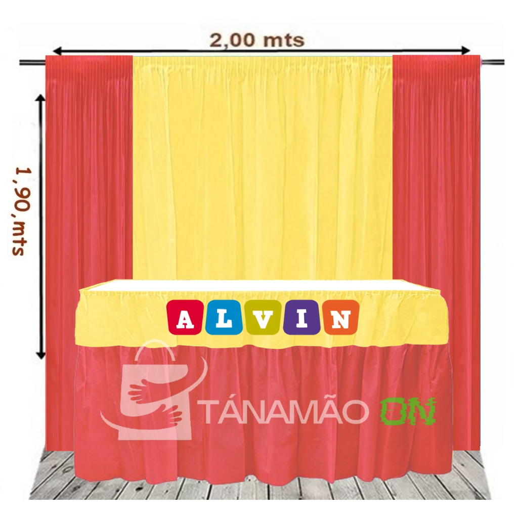 kit Festa alvin e os esquilos/painel Cortina Tnt +Toalha babado Tnt De Mesa e apliques