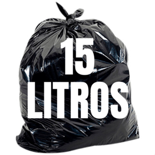 Saco de Lixo Preto 15 Litros c/100 Unidades | Envio Imediato em Oferta na Shopee