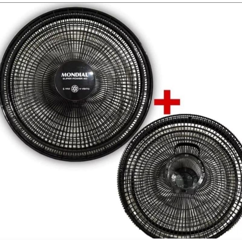 Kit grade dianteira e grade traseira para ventilador mondial 40cm
