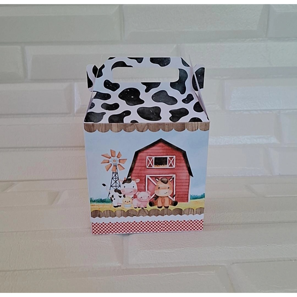 Lembrancinha Fazendinha/Personalizados Fazendinha Aquarela/Caixinhas personalizadas Fazendinha/Maletinha Fazendinha