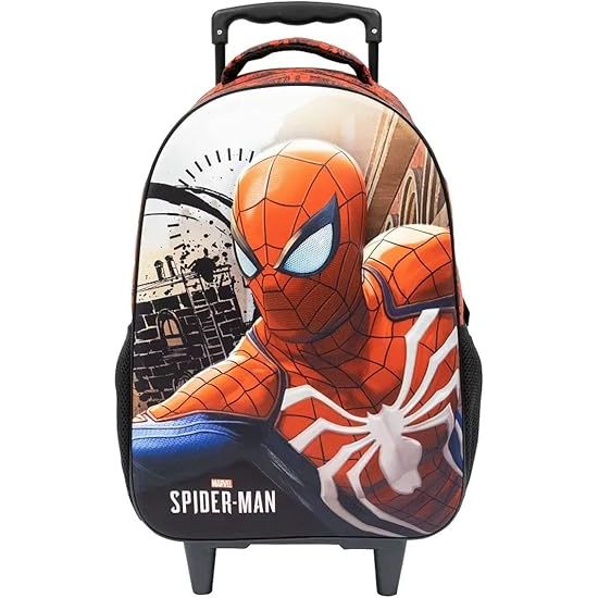 Mochila com Rodinhas 18 Spider Man 3D SE 10970 - Xeryus