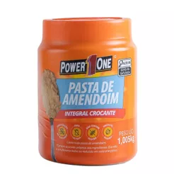 Pasta de Amendoim Crocante Integral 1Kg - Power One