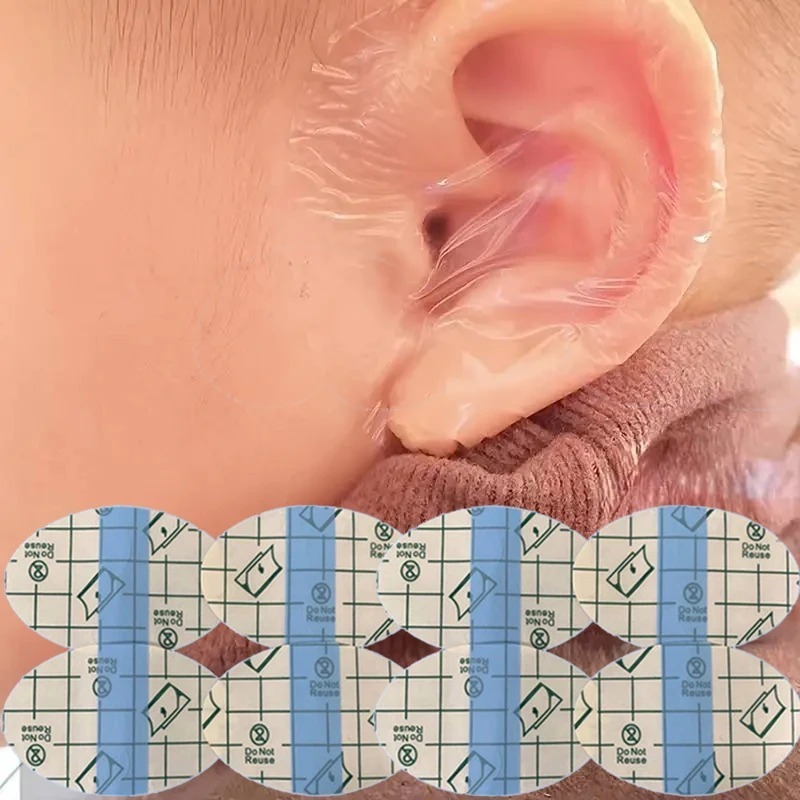 Kit 40 Protetores Ouvido Impermeável Bebê Touca Banho Natação