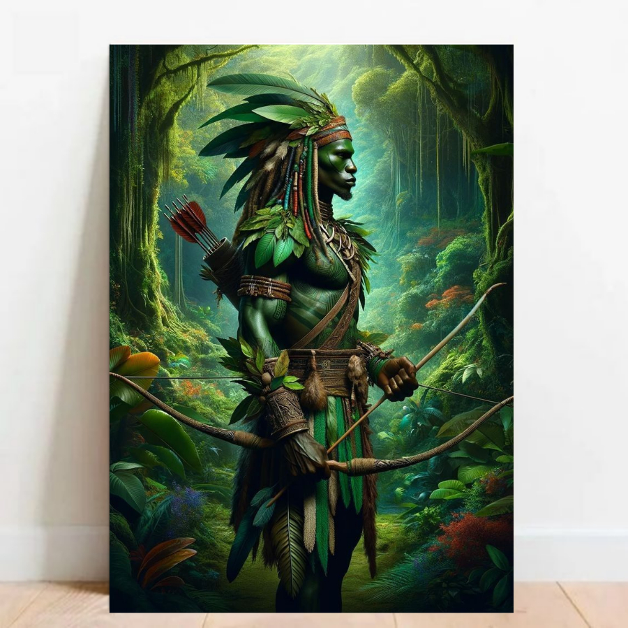 Quadro Placa decorativa Oxossi Orixá Umbanda Candomblé Decorativo Oxalá 021 em Oferta na Shopee