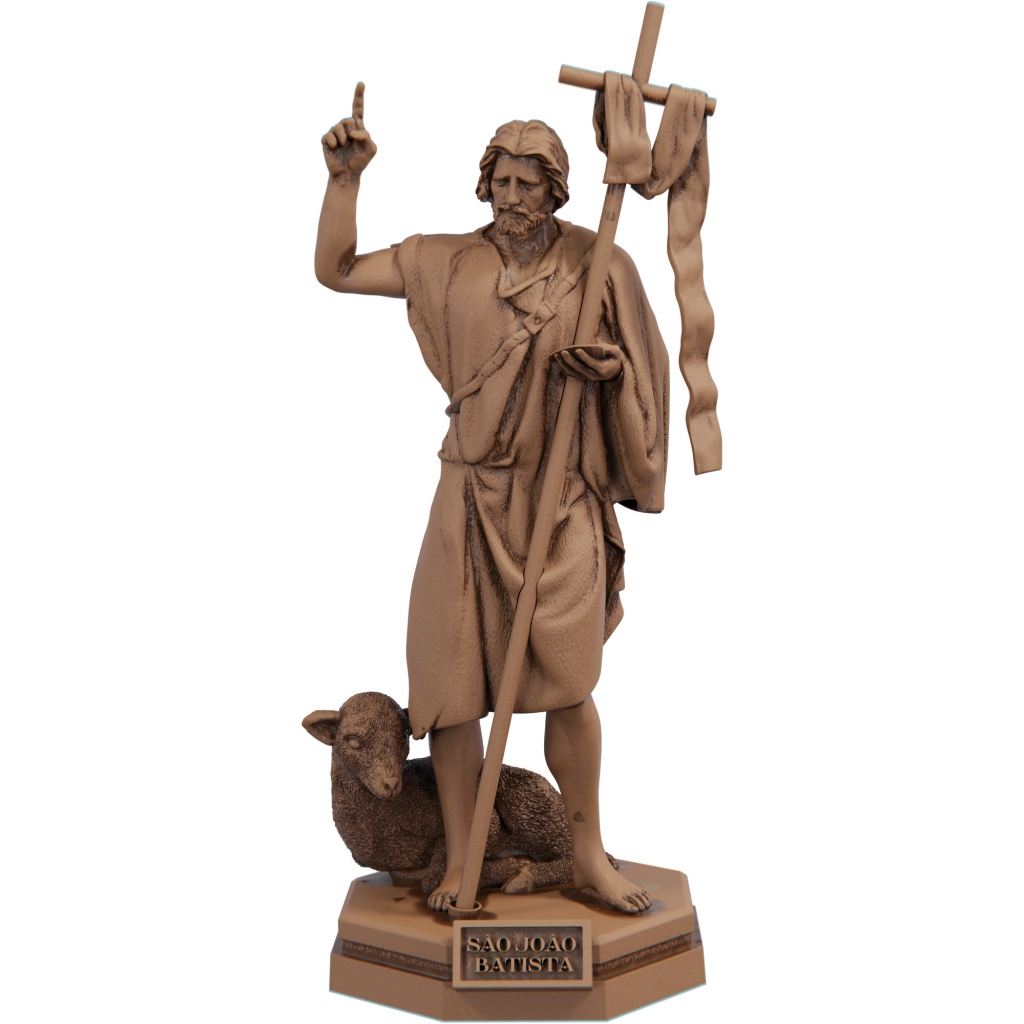 Estátua São João Batista Estatueta Imagem
