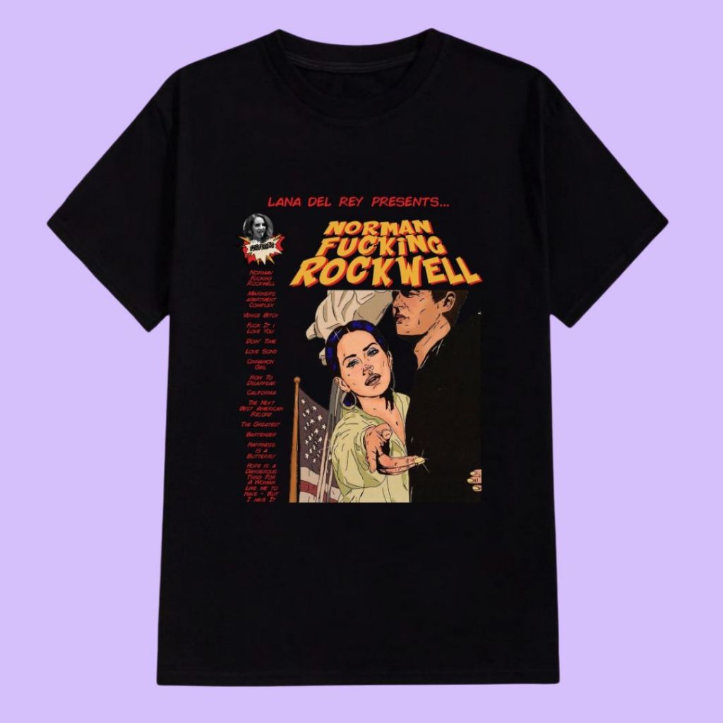 Camiseta Lana Del Rey | Norman F Rockwell [tradicional e plus size]