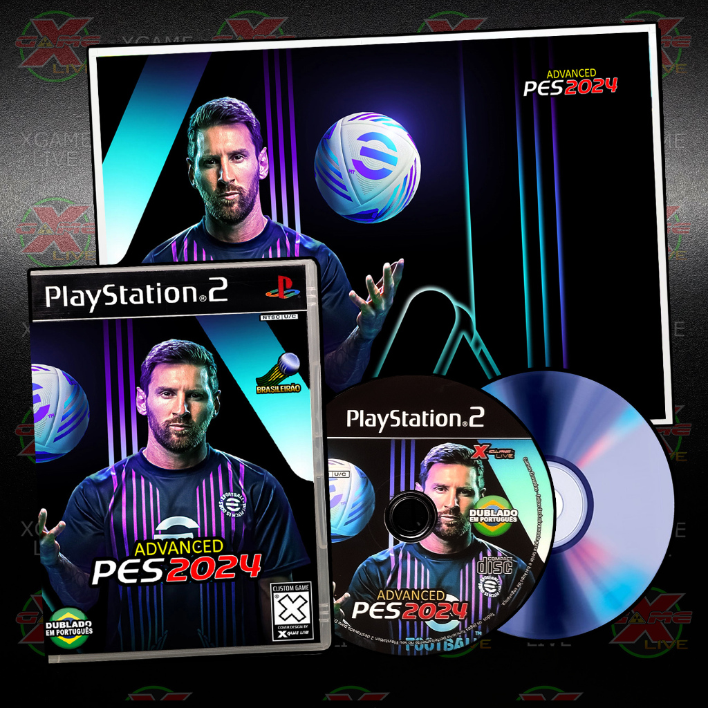 PES 2024 + POSTER  - PS2 / Play 2 Repro Patch By XGAMELIVE