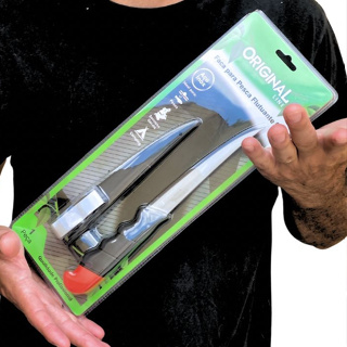 Faca Para Pesca Flutuante 5" Aço Inox NÂO AFUNDA em Oferta na Shopee