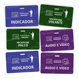 Kit crachás indicador PVC JW horizontal Personalizado em Oferta na Shopee