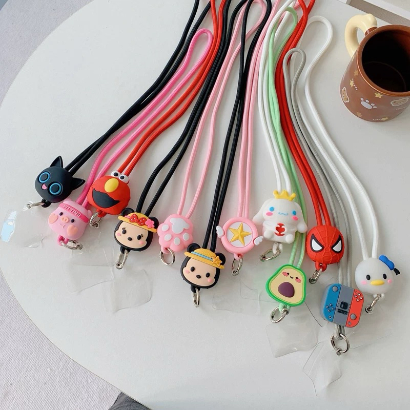 Cordão De Pescoço De Desenhos Ajustável Para Capinha de Celular Universal Personagens Fofos