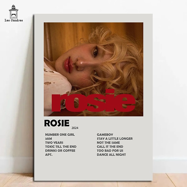 Quadro Placa Decorativa Rosé Rosie em MDF 28x20cm em Oferta na Shopee