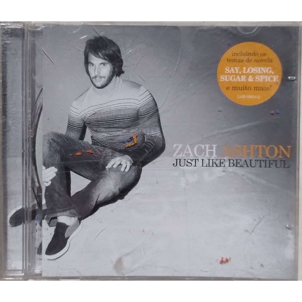 Cd Zach Ashton Just Like Beautiful Otimo Estado