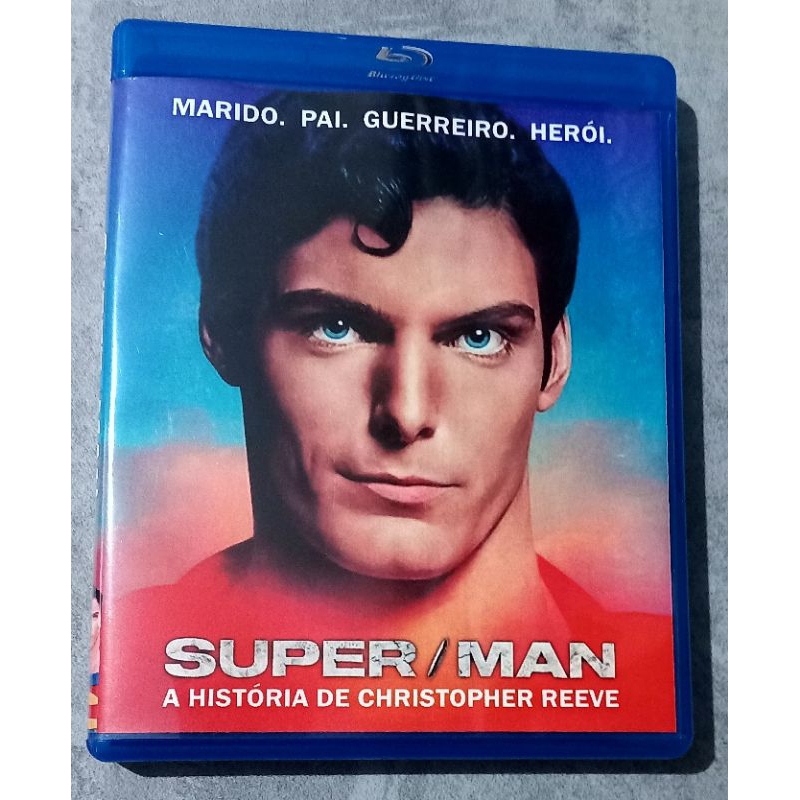 Blu-ray Doc. Super/man - A História de Christopher Reeve (Superman) com 4 cards exclusivos - Legendado em português-BR