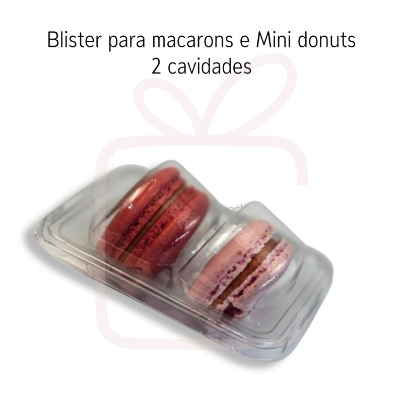 10 / 20 / 30 / 40un Embalagem Blister para Mini donuts Macarons Flip Festas