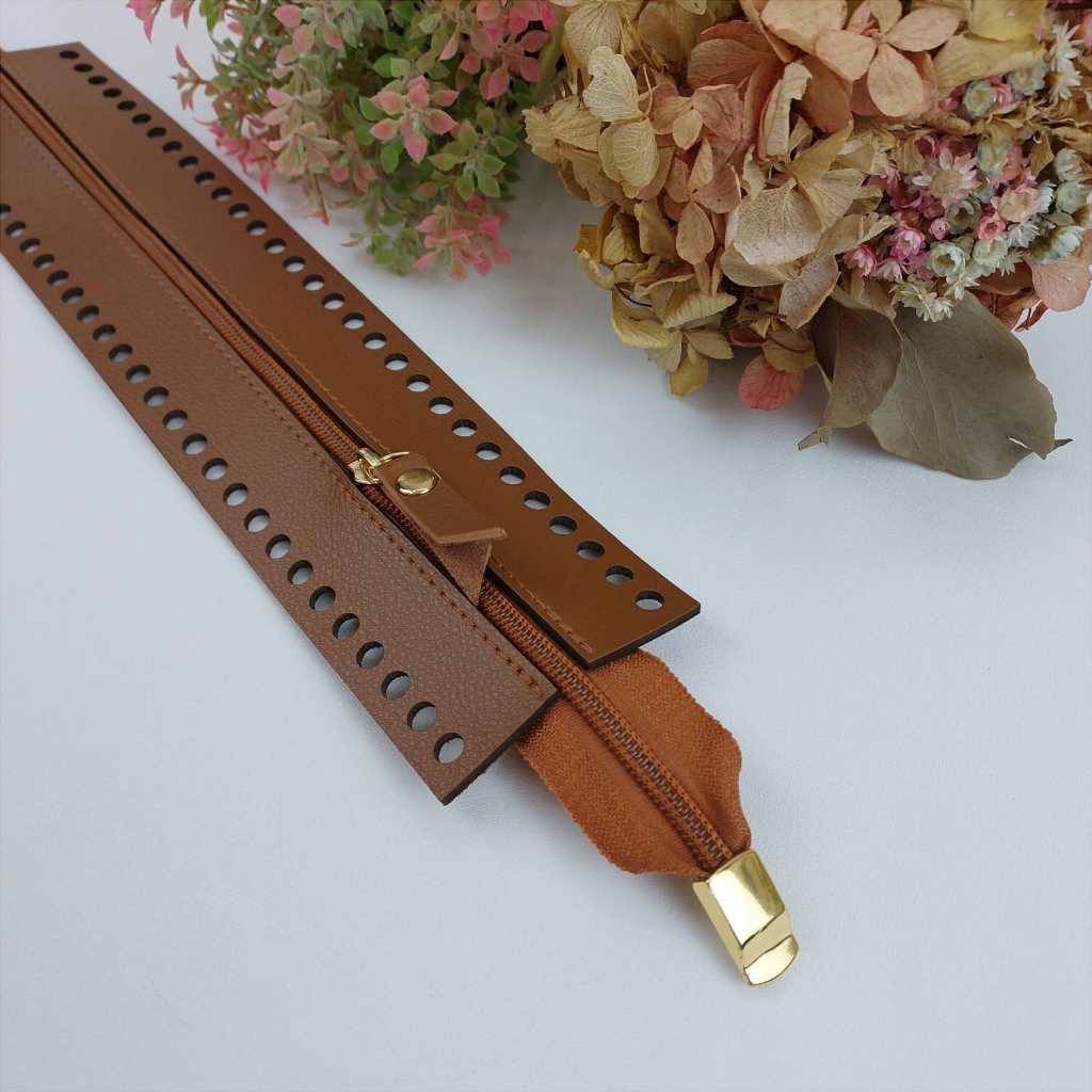 Zíper aberto  para bolsas artesanais e crochê