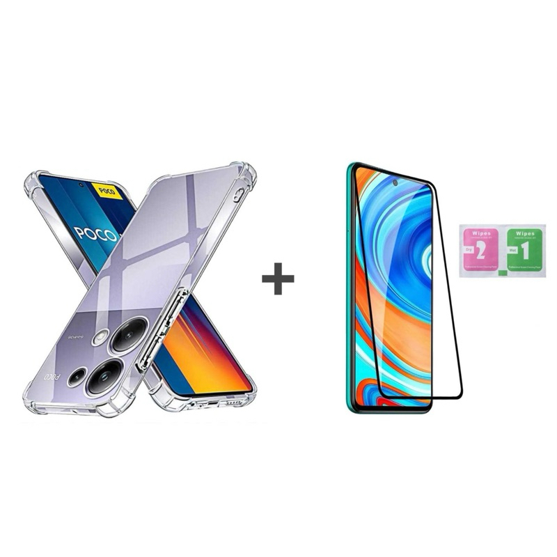 Capinha POCO M6 pro 4G / Note13 pro 4G  Anti Impacto Transparente + película Vrido 3D / 9D em Oferta na Shopee