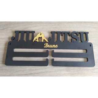 Porta Medalhas JIU-JITSU personalizado com o nome em Oferta na Shopee