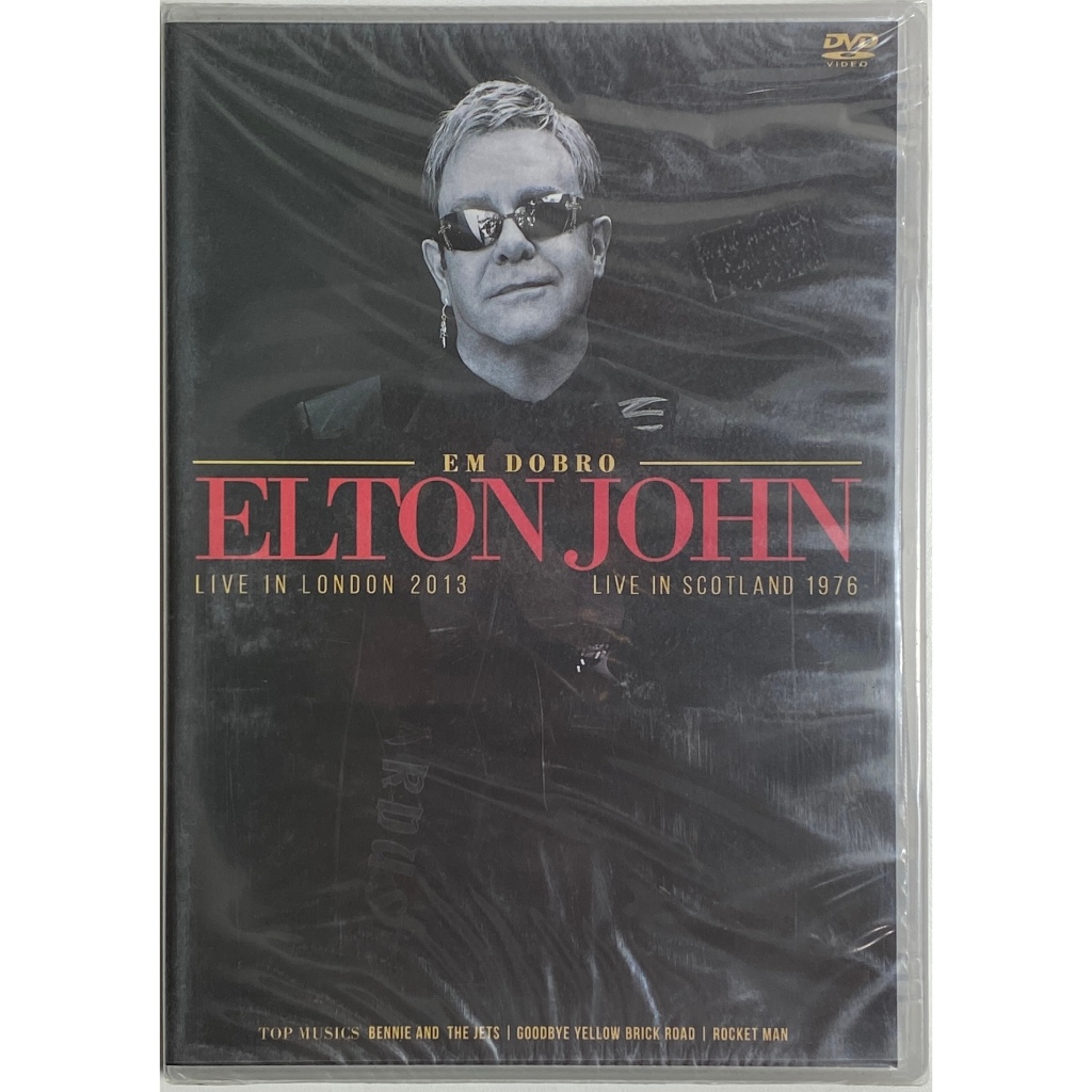 DVD - Elton John Em Dobro - Live In London 2013 / Live In Scotland 1976 - Lacrado Original