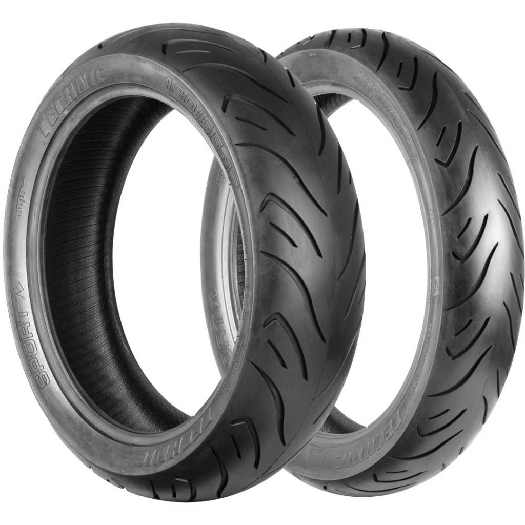 Par Pneus Moto Technic Sport 180/55-17 + 120/70-17 | Hornet XJ6 CB500 | 5 Anos Garantia