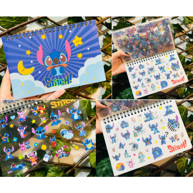 Cartela 400 Adesivos Stitch Prova d Agua Kawaii Lilo e Stitch Desenho Escola Papelaria Fofa Presente em Oferta na Shopee