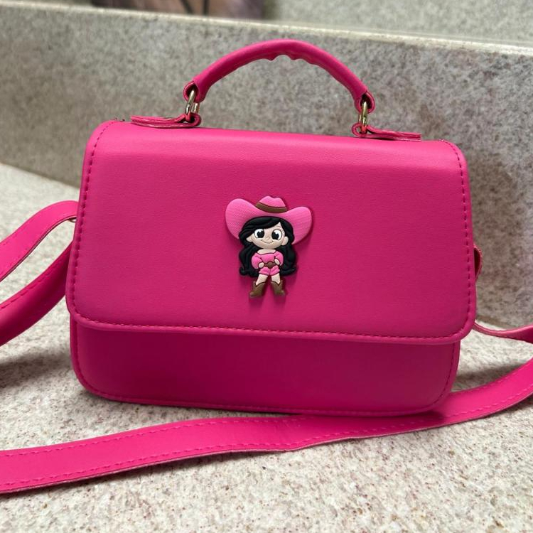 Bolsa Pequena Infantil Boiadeira De Mão E Transversal