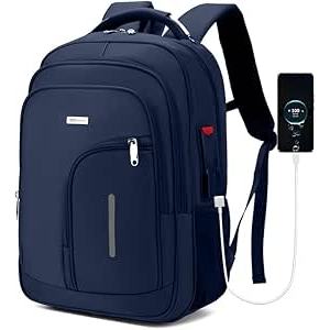 Mochila Unissex Reforçada Grande para Notebook Trabalho Viagem Executiva Cabo de Aço Impermeável