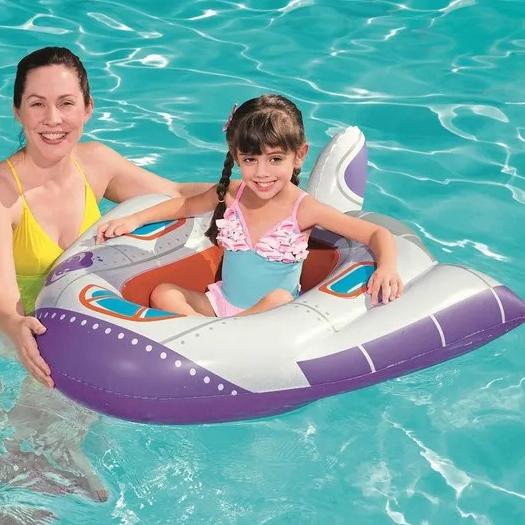 Boia Infatil Nave Espacial Marca Bestway Bote de Qualidade Crianças praia piscina lago mar criança menina brinquedo água