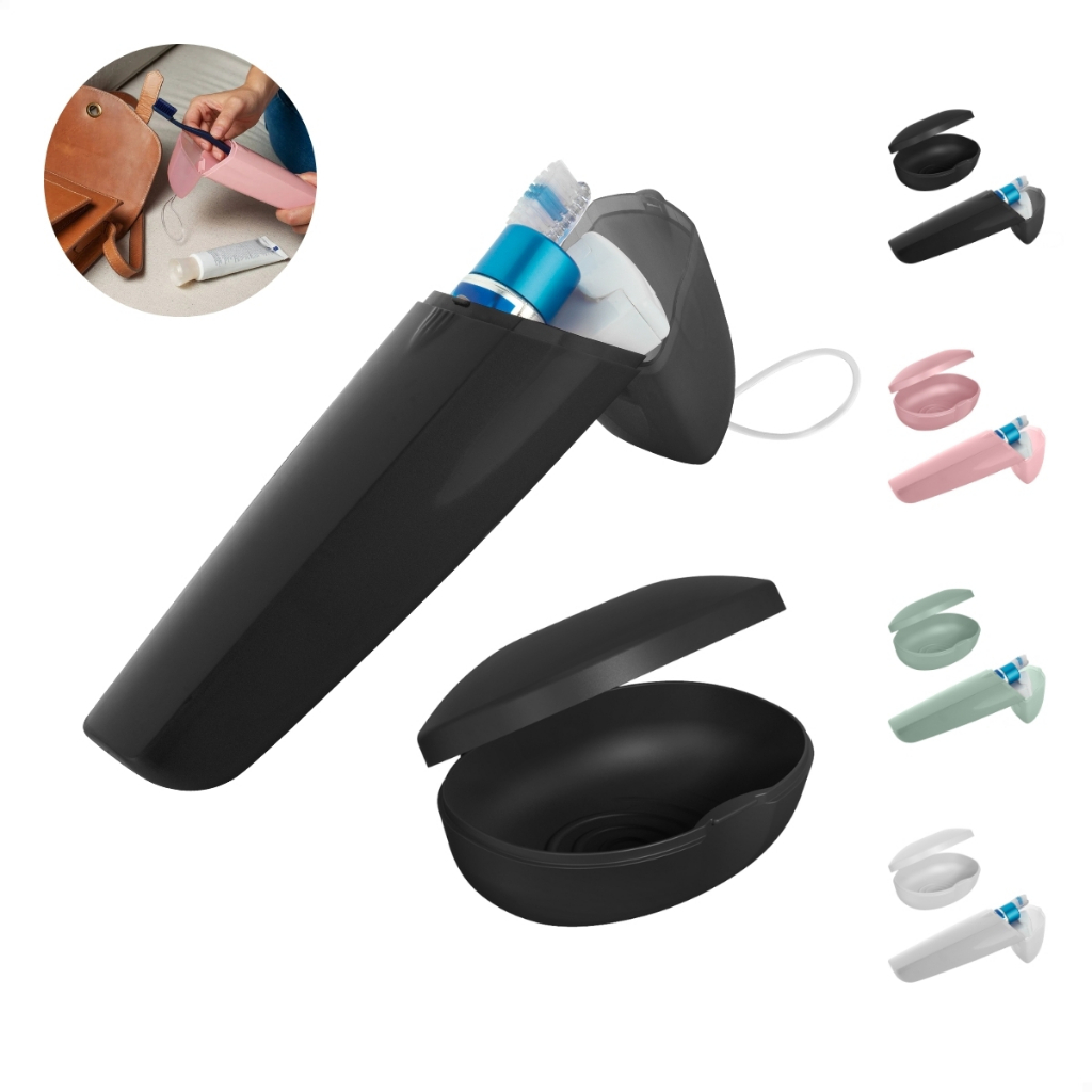 Kit Viagem Porta Escova De Dente Pasta E Estojo De Sabonete