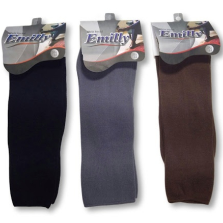 Kit 3 Pares Meia Social Masculina Emilly