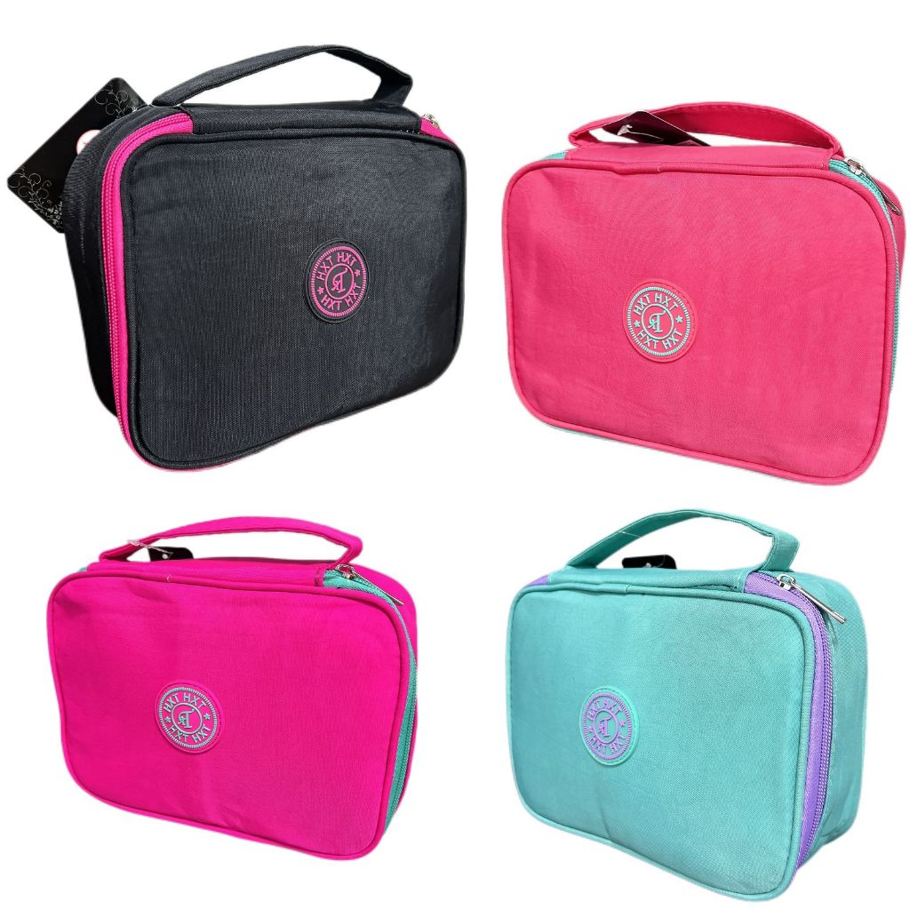 Estojo Escolar Nylon Unissex Grande Capacidade Com Alça de Mão 7811 em Oferta na Shopee