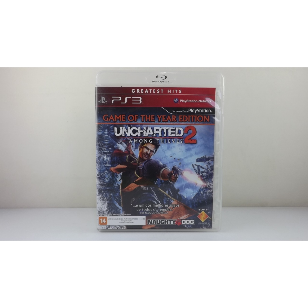 Jogo Uncharted 2: Among Thieves Ps3 Físico Semi Novo