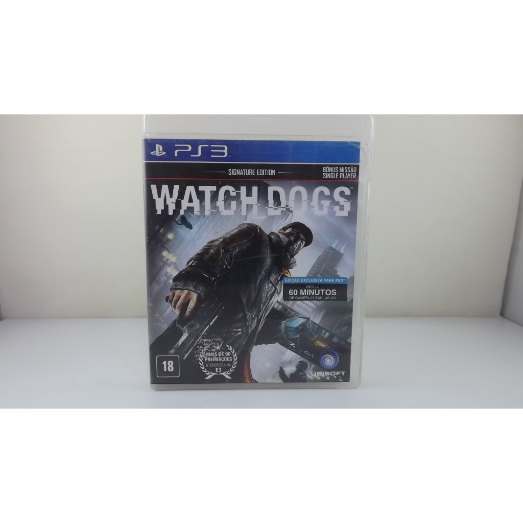 Jogo Watch Dogs Signature Edition Ps3 Físico Semi Novo