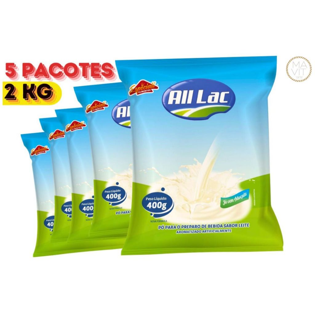 Composto Lácteo Sabor Leite Preparo de bebida Adoçado faz até 15 litros