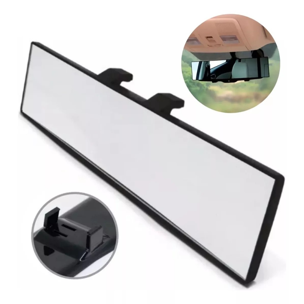 Retrovisor Panorâmico Convexo Universal Aumenta Angulo Visão Elimina Ponto Cego Automotivo Universal 30cm em Oferta na Shopee