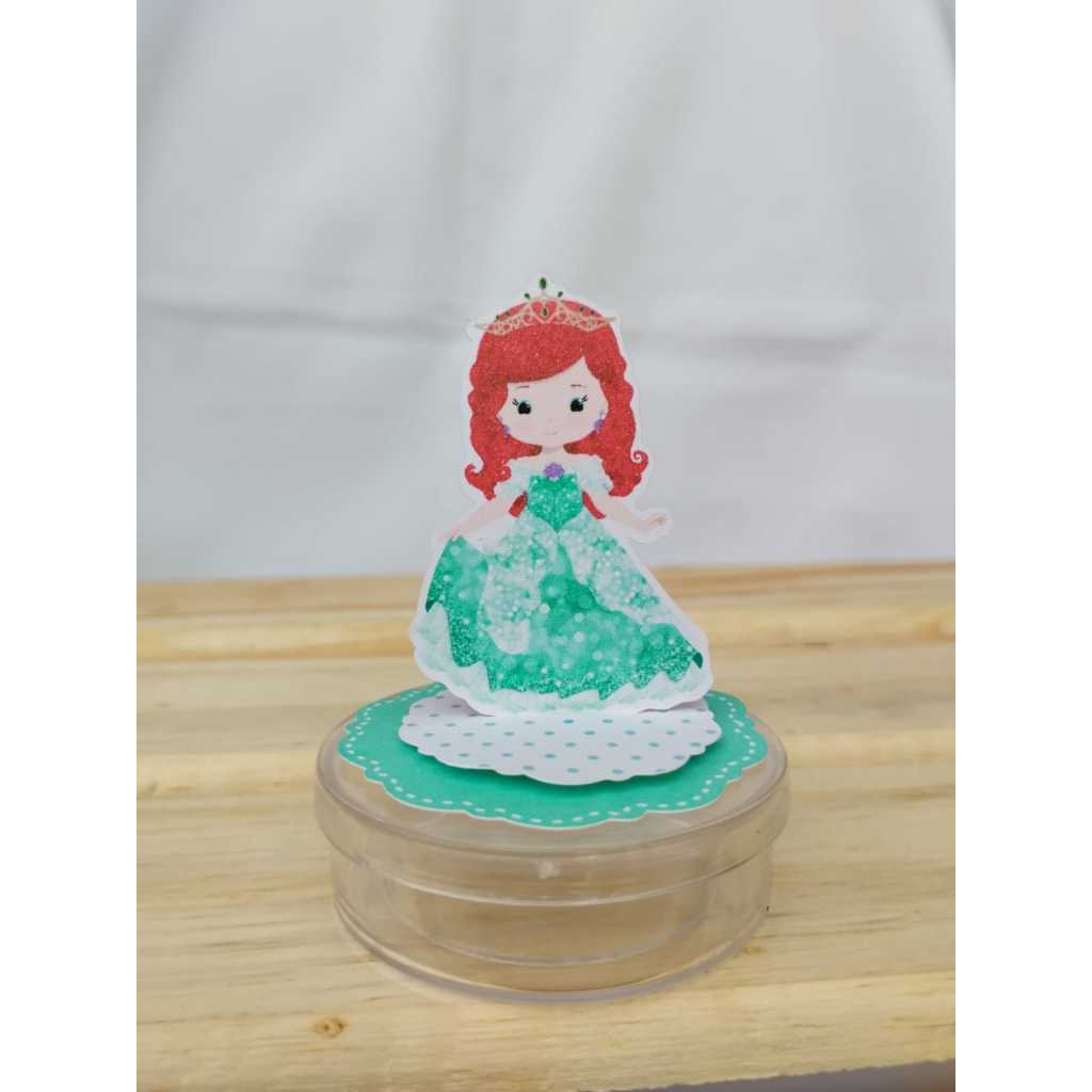 Kit Aplique 3D em Pé Princesas Ariel | Lembrancinha Festa