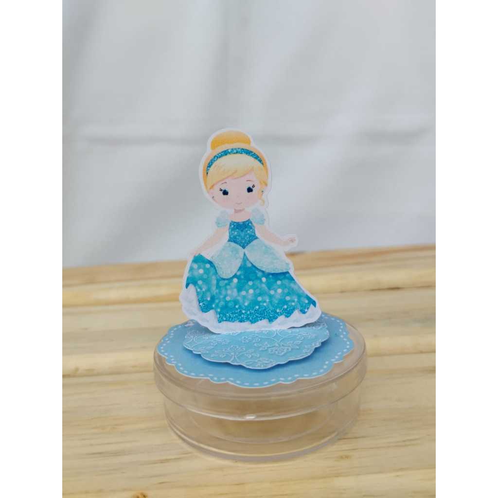 Kit Aplique 3D em Pé Princesas Cinderela | Lembrancinha Festa